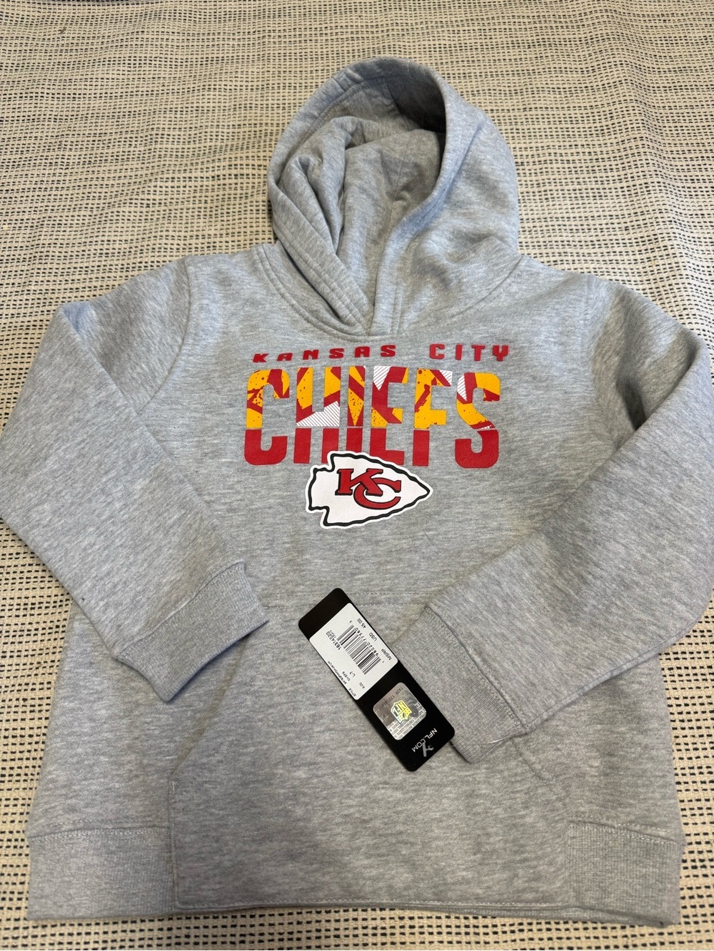 Kansas City Chiefs Gray Youth Hoodie with Team Logo
